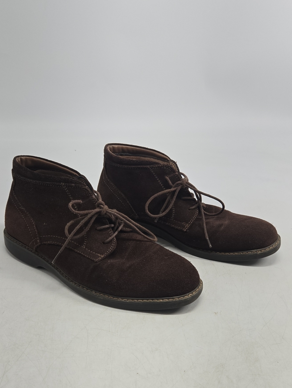 Bass Brown Leather Suede Lace-Up Chukka Boots 9D